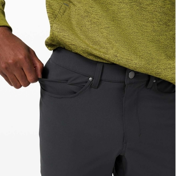 32" Lululemon ABC Pant Skinny  Warpstreme Obsidian Grey - Picture 4 of 16